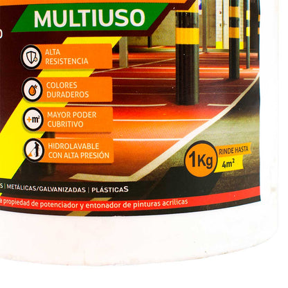 PINTURA PARA PISOS NARANJA 1 KILO PENNSYLVA