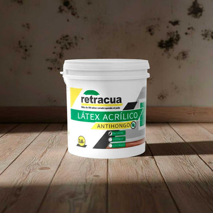 LATEX ACRILICO INTERIOR 3.6L ANTIHONGOS RETRACUA