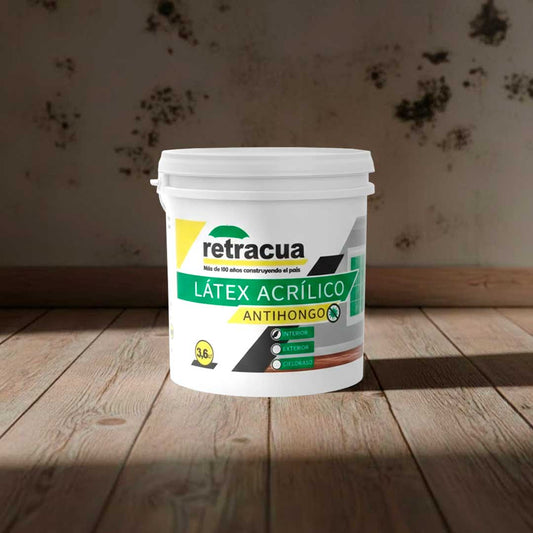 LATEX ACRILICO INTERIOR 3.6L ANTIHONGOS RETRACUA