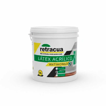 LATEX ACRILICO EXTERIOR 18L ANTIHONGOS RETRACUA