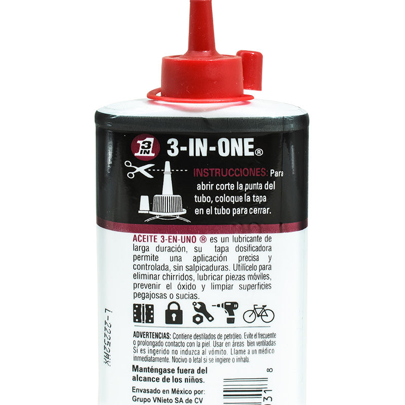 ACEITE 3 EN 1 90ML LARGA DURACION MULTIUSO 9087