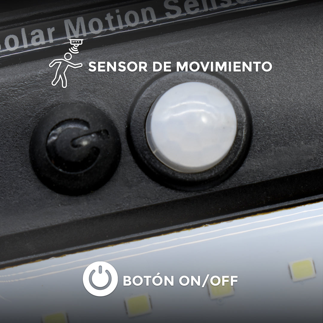 FAROL SOLAR LED CON SENSOR DE MOVIMIENTO LH-3118