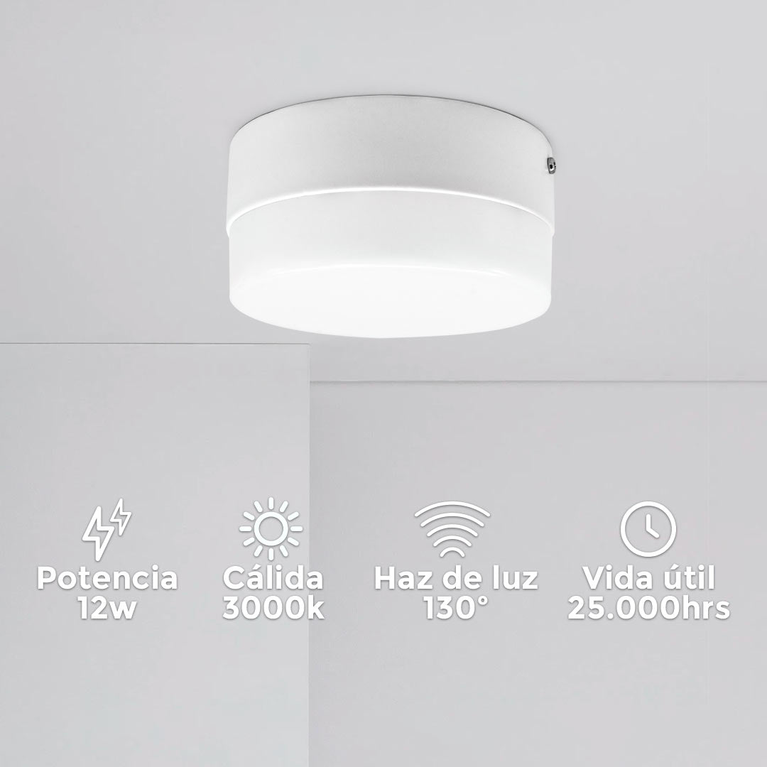 PLAFON 12W REDONDO LUZ NEUTRA LED LIFE LH-3959