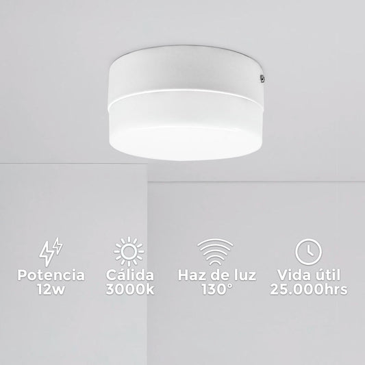 PLAFON 12W REDONDO LUZ NEUTRA LED LIFE LH-3959