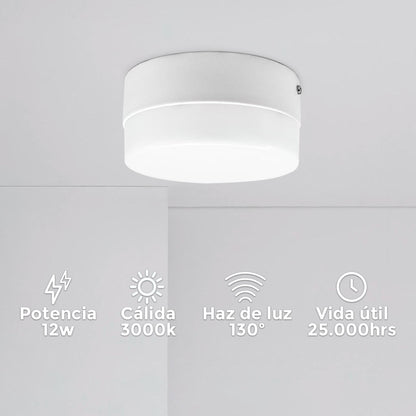 PLAFON 12W REDONDO LUZ NEUTRA LED LIFE LH-3959