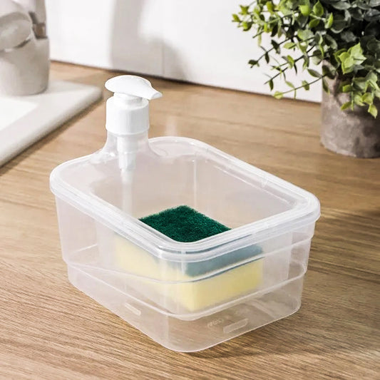 DISPENSADOR JABON Y PORTA ESPONJA PLASTICO F9921