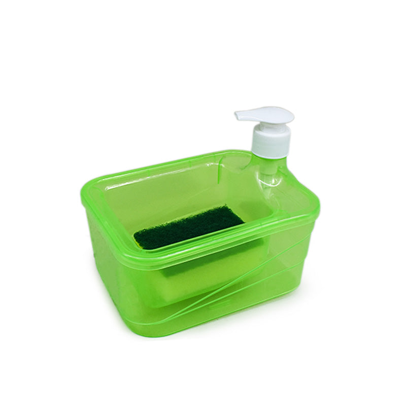 DISPENSADOR JABON Y PORTA ESPONJA PLASTICO F9921