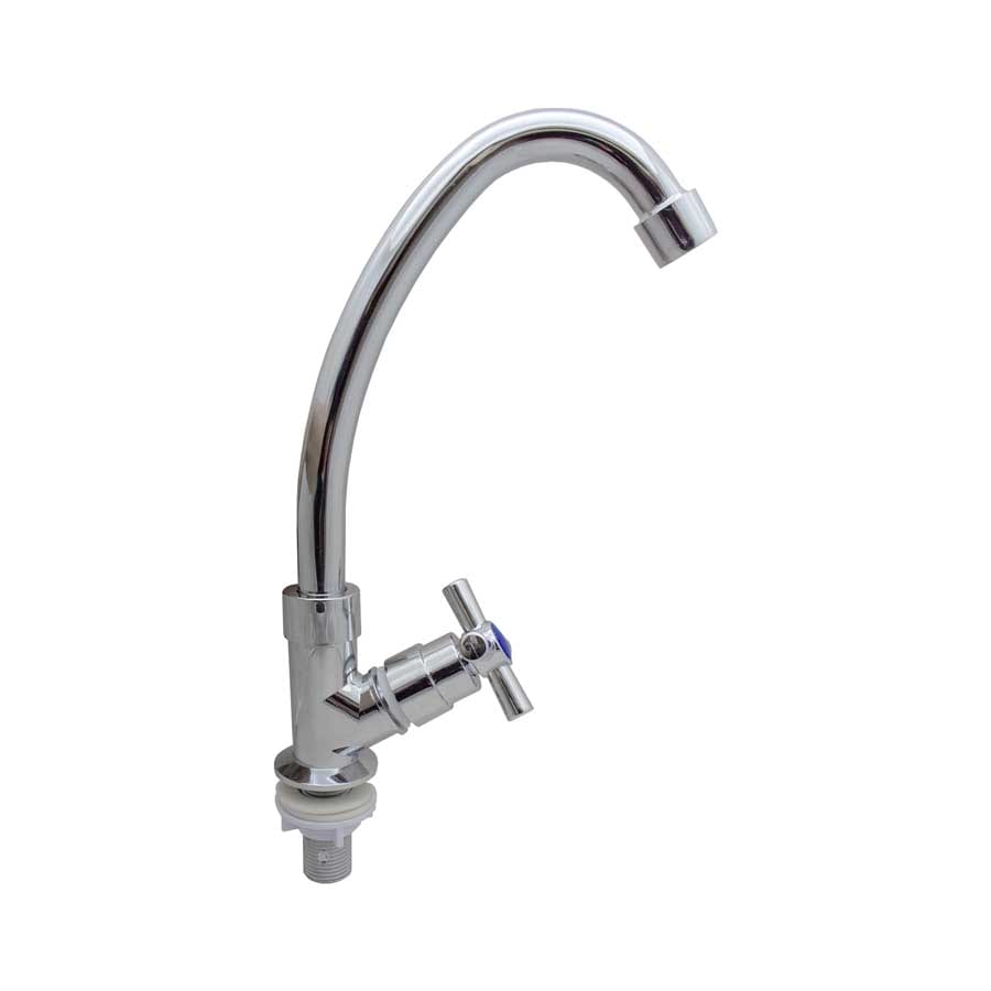 GRIFO PLASTICO CROMADO PICO ALTO DE MESADA LH-1893