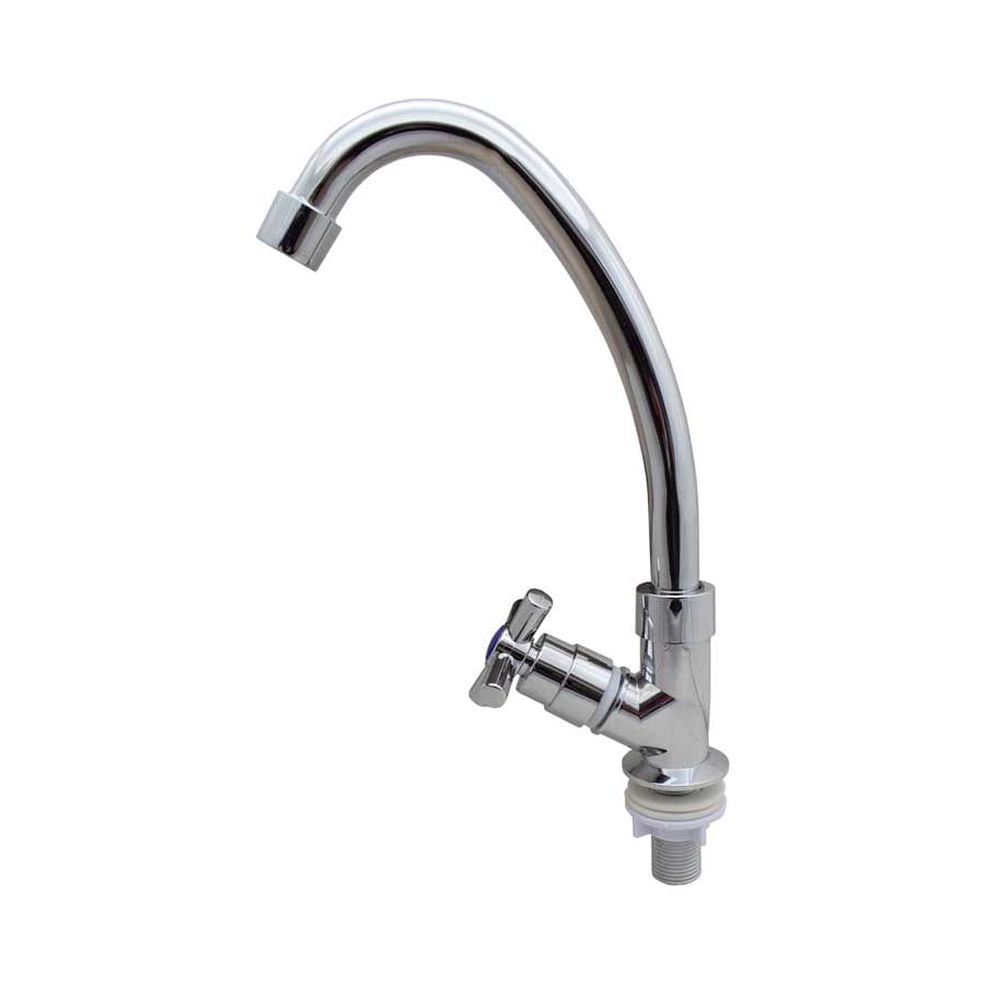 GRIFO PLASTICO CROMADO PICO ALTO DE MESADA LH-1893
