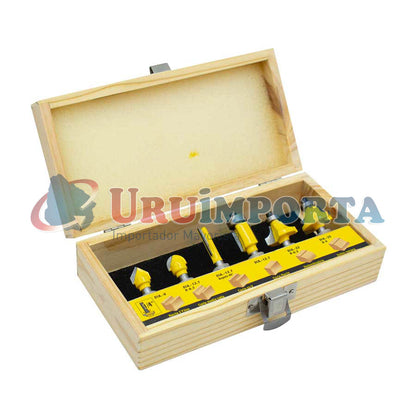 FRESA 6 PZ P/MADERA UYUSTOOLS CQT006