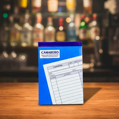 LIBRETA AUTOCOPIANTE TIPO CAMARERO 03-147105