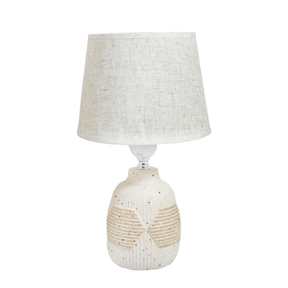 LAMPARA BEIGE O GRIS DE MESA LH-3921