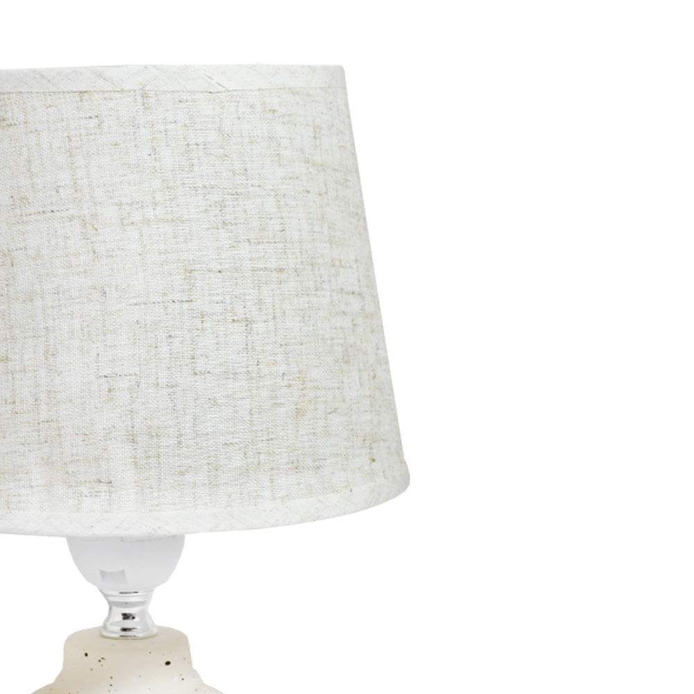 LAMPARA BEIGE O GRIS DE MESA LH-3921