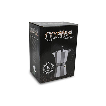 CAFETERA 6 TAZAS METALICA TIPO ITALIANA GM-R4513