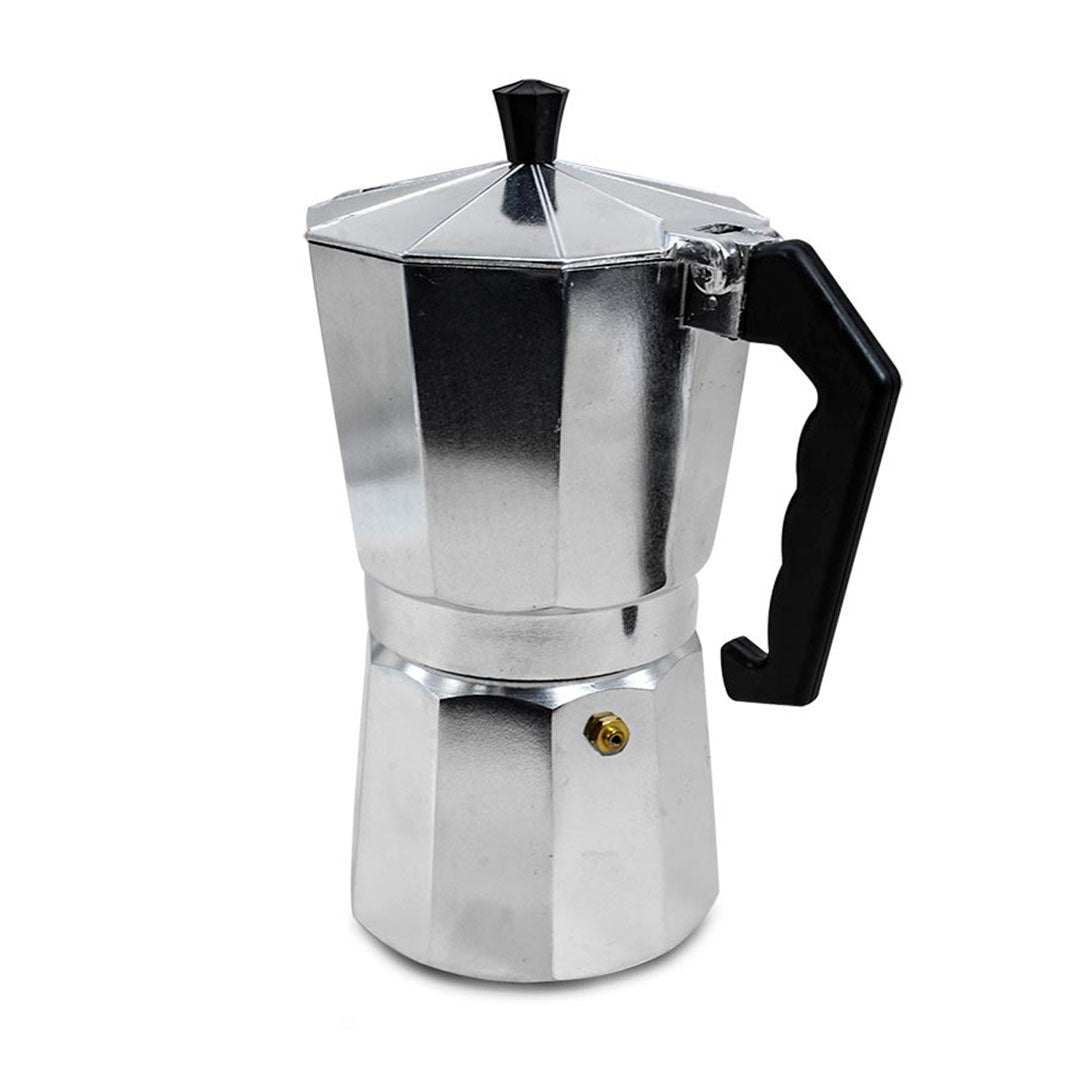 CAFETERA 9 TAZAS METALICA TIPO ITALIANA GM-R4514