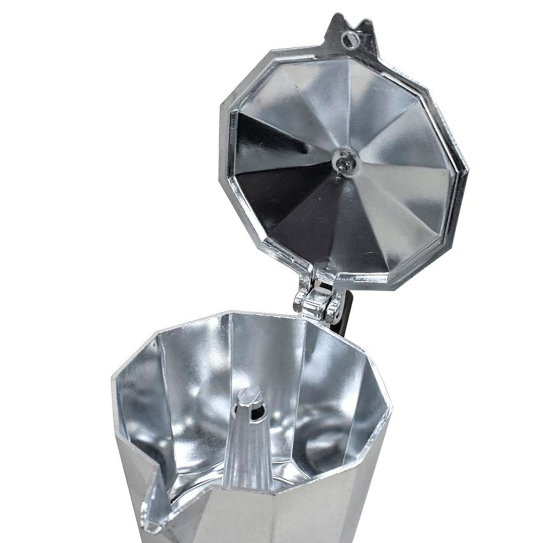 CAFETERA 9 TAZAS METALICA TIPO ITALIANA GM-R4514