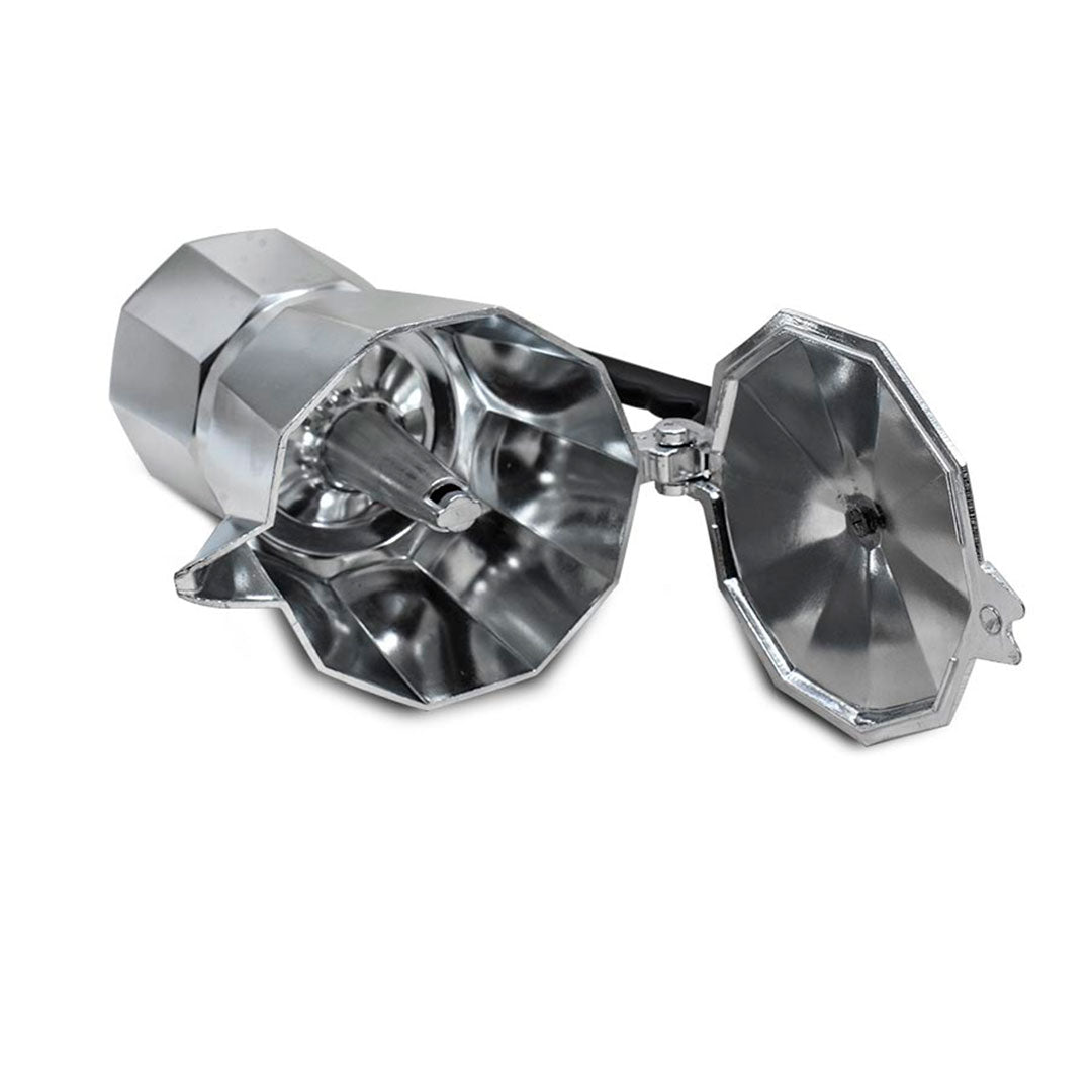 CAFETERA 9 TAZAS METALICA TIPO ITALIANA GM-R4514