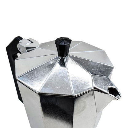 CAFETERA 9 TAZAS METALICA TIPO ITALIANA GM-R4514