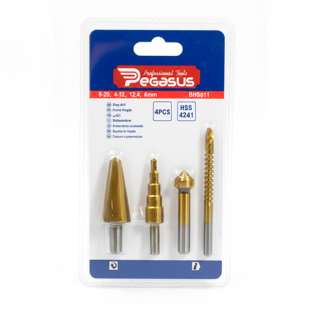SET DE MECHA CONICA 4PZ 8-20/4-12/12,4/6MM BHS011