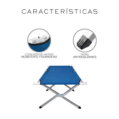 CATRE PLEGABLE DE LONA Y ALUMINIO LH-3985