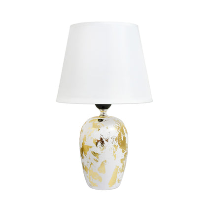 LAMPARA DE MESA PINTADA DORADA PLATEADA LH-3923