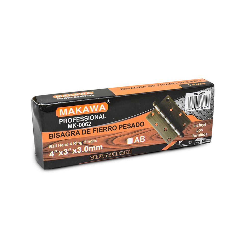 BISAGRA 4¨2 UNIDADES METALICA REFORZADA MK-0062