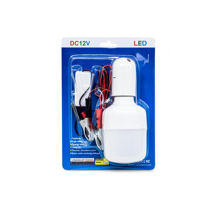 LAMPARA LED 9W 12V CON PINZAS PARA BATERIA LH-3397