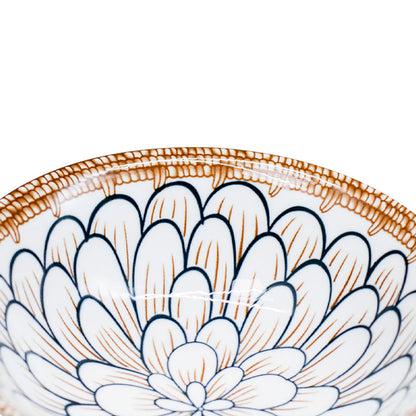 BOWL 21CM CERAMICA DISENO PETALOS LH-3810