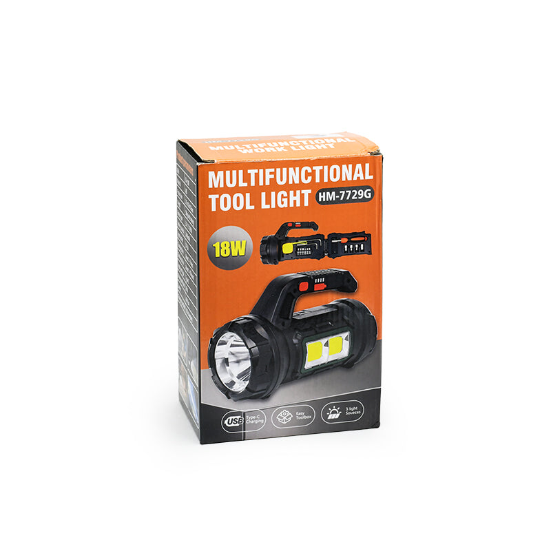 LINTERNA TIPO FOCO C/HERRAMIENTAS HM-7729G LH-3229