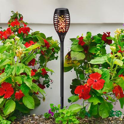 FAROL ANTORCHA SOLAR LED PARA JARDIN 46CM LH-3239