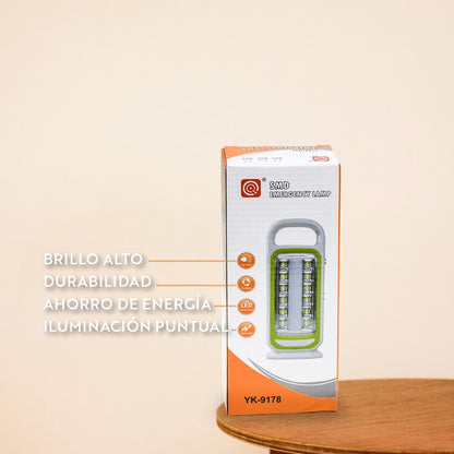 LAMPARA EMERGENCIA 12 LED-1 TUBO TK-9178 LH-3206