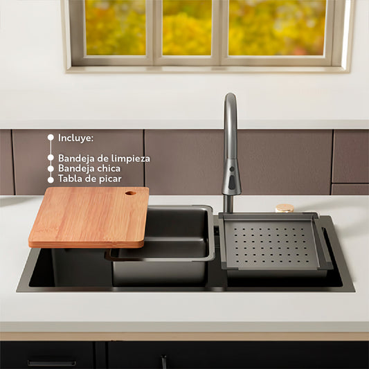 PILETA DE COCINA ACERO INOX MULTIFUNCIONAL LH-3306