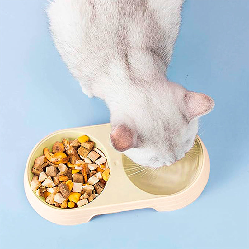 PLATO PLASTICO DOBLE 23CM PARA MASCOTA LH-3367