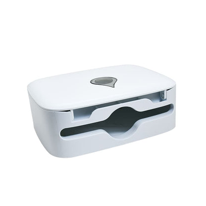 PORTA TOALLITAS  PLASTICO BLANCO LH-3791
