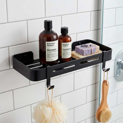 REPISA PARA DUCHA ALUMINIO NEGRO 30X13CM H-3274