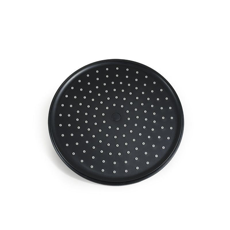 ROSETA REDONDA 23CM NEGRA PARA DUCHA LH-3296