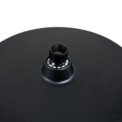 ROSETA REDONDA 23CM NEGRA PARA DUCHA LH-3296
