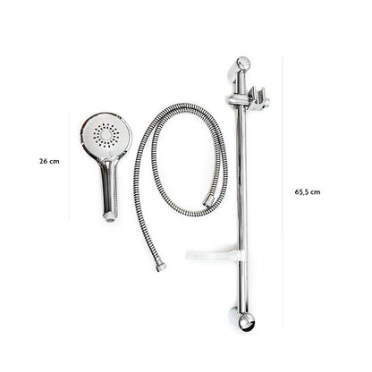 BARRAL DE DUCHA CON DUCHERO PUNTOS BLANCOS LH-3273