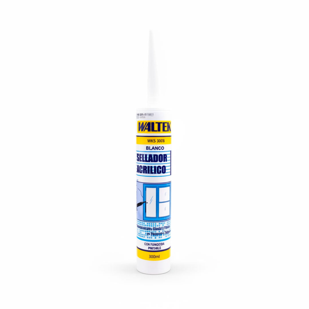 SILICONA ACRILICA BLANCA 300ML WALTEK WKS300B