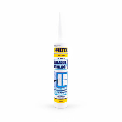 SILICONA ACRILICA BLANCA 300ML WALTEK WKS300B