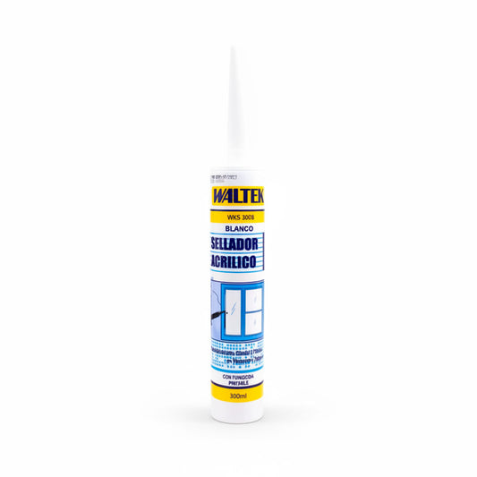 SILICONA ACRILICA BLANCA 300ML WALTEK WKS300B