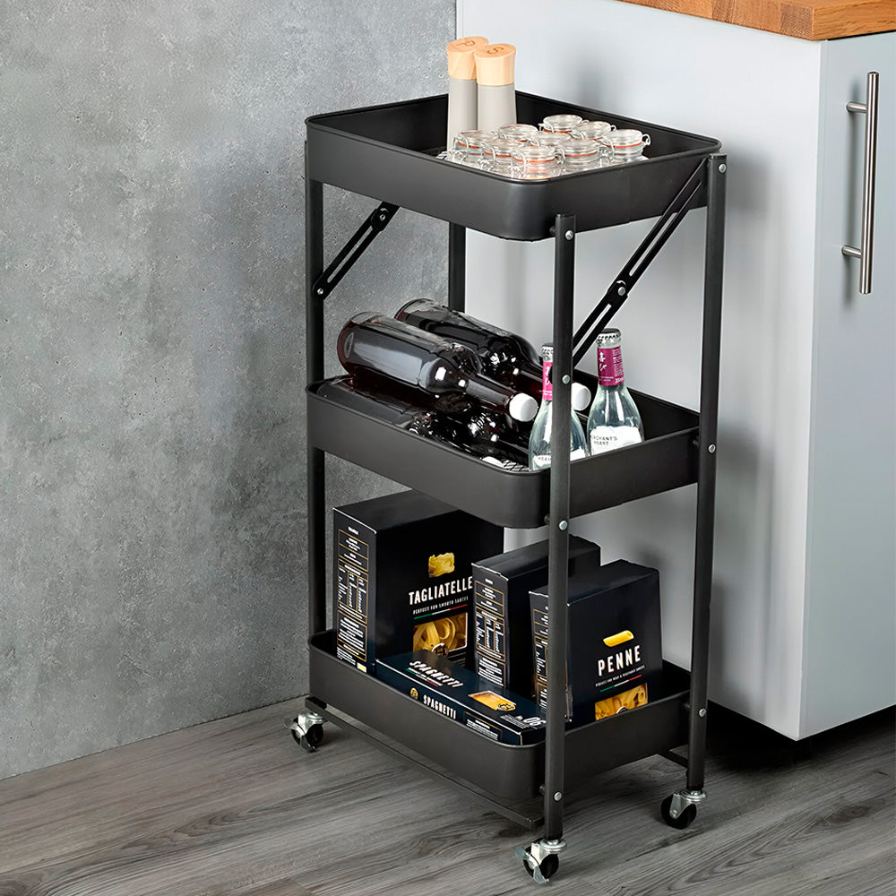 ORGANIZADOR 3 NIVELES PLEGABLE COLOR NEGRO LH-3709