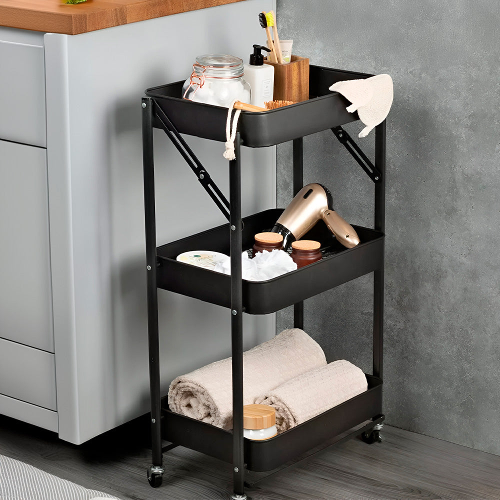 ORGANIZADOR 3 NIVELES PLEGABLE COLOR NEGRO LH-3709