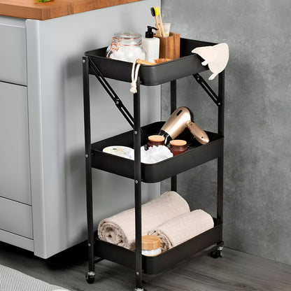 ORGANIZADOR 3 NIVELES PLEGABLE COLOR NEGRO LH-3709