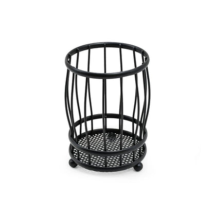 CUBIERTERO ESCURRIDOR CIRCULAR 11CM NEGRO LH-3661