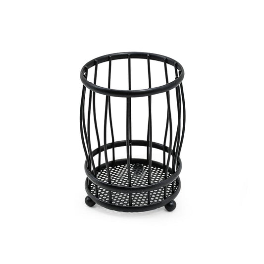 CUBIERTERO ESCURRIDOR CIRCULAR 11CM NEGRO LH-3661