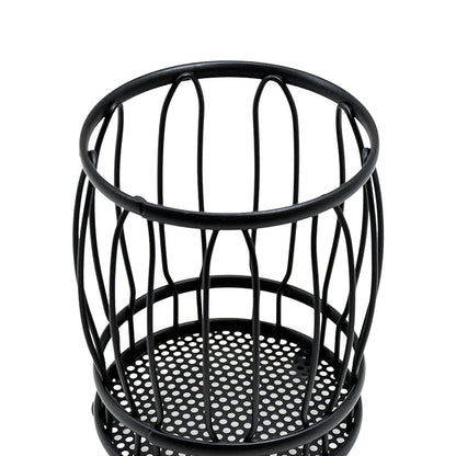 CUBIERTERO ESCURRIDOR CIRCULAR 11CM NEGRO LH-3661