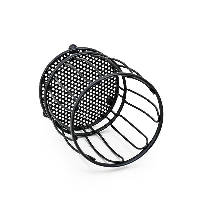CUBIERTERO ESCURRIDOR CIRCULAR 11CM NEGRO LH-3661