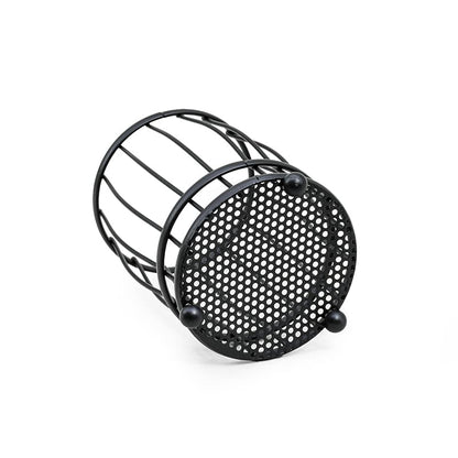 CUBIERTERO ESCURRIDOR CIRCULAR 11CM NEGRO LH-3661