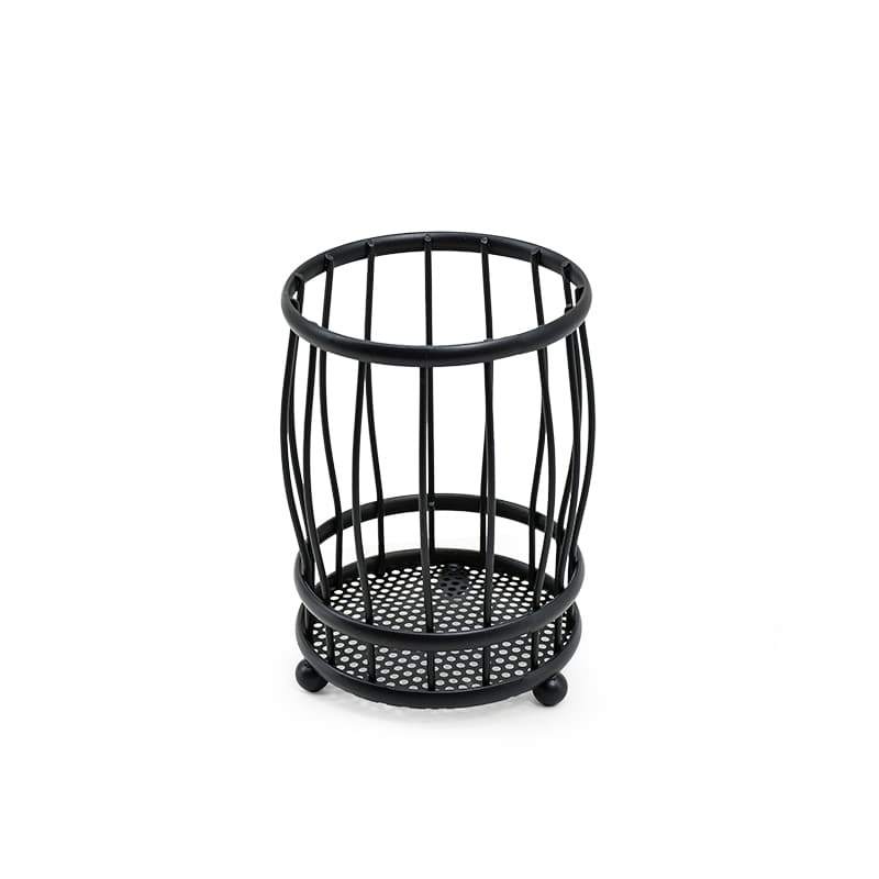 CUBIERTERO ESCURRIDOR CIRCULAR 10CM NEGRO LH-3660